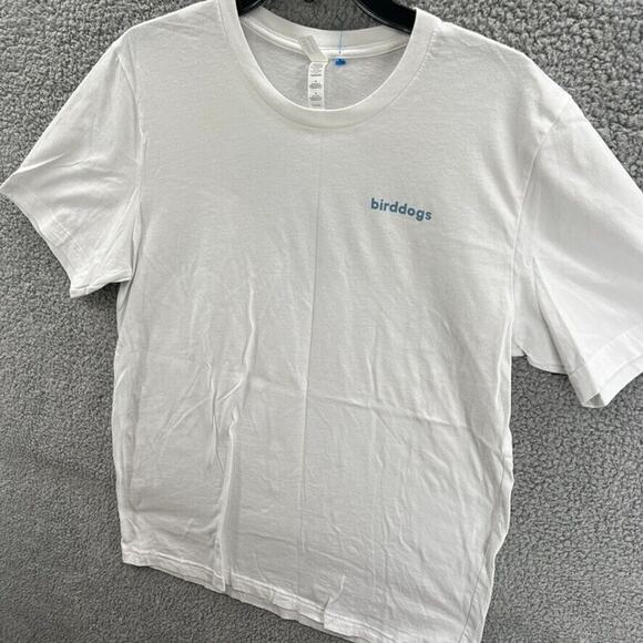 Bird Dogs Shirt Mens L White Short Sleeve Casual Graphic Tee Logo - Picture 2 of 11